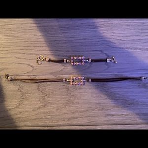 Choker necklace and matching bracelet